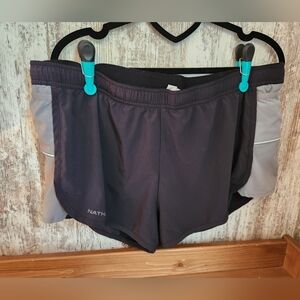 Nathan Black Athletic Shorts Lightweight Moisture-Wicking
